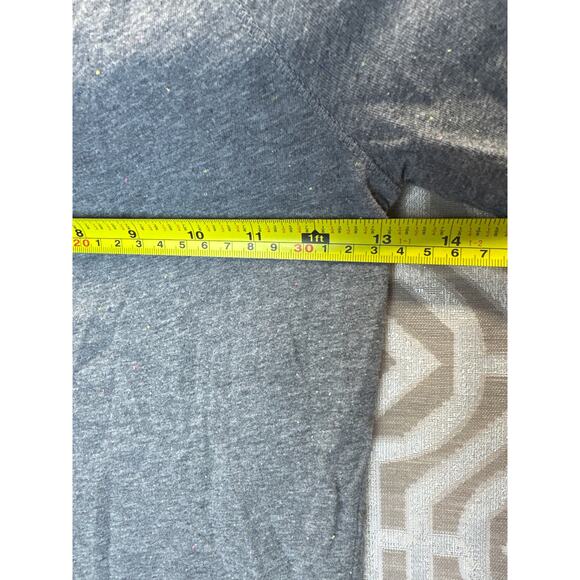 Cat & Jack Girls Long Sleeve Shirt Size 7/8 Gray Violet Colorful Speck Heather - Picture 6 of 9